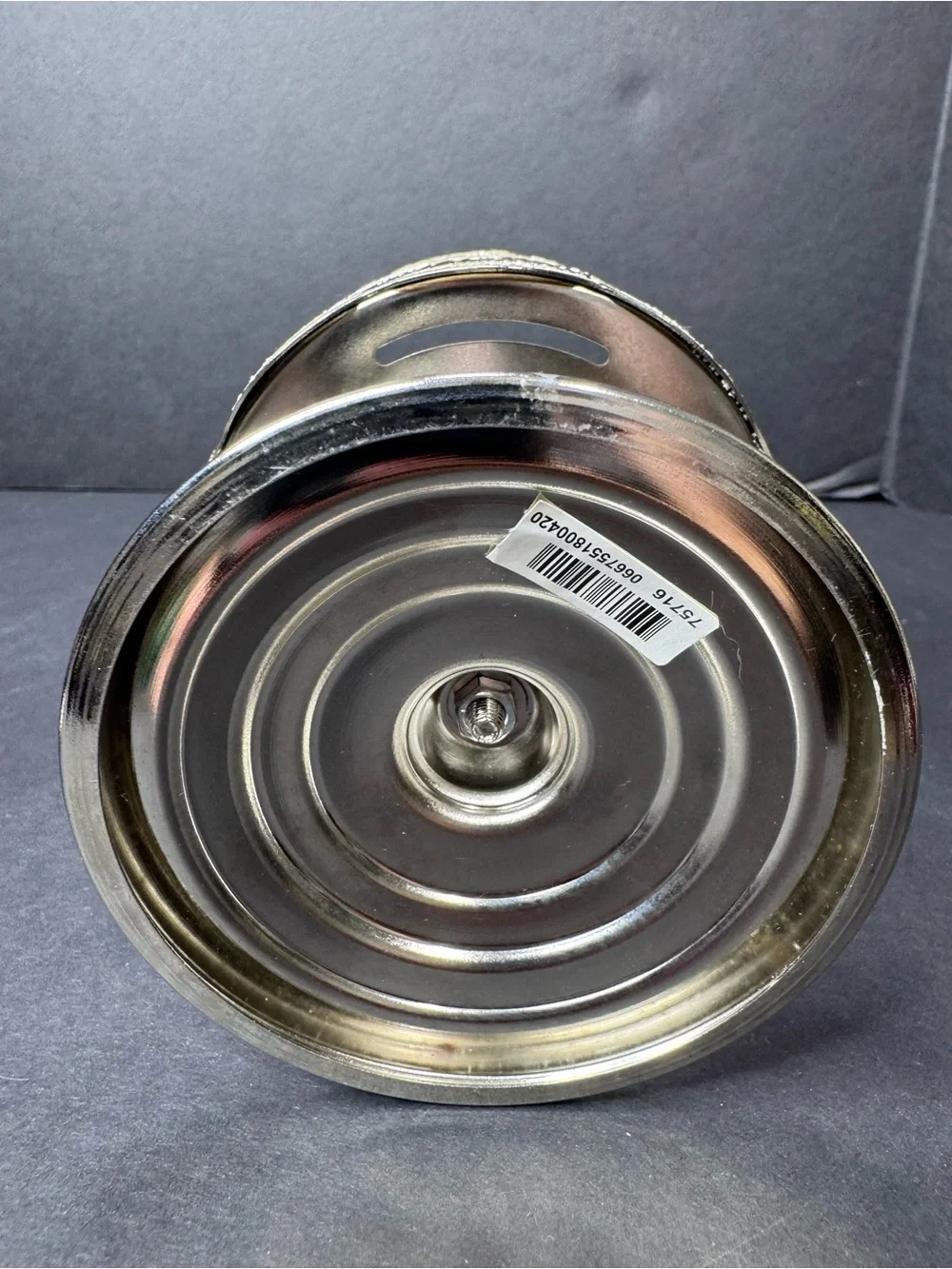 Bath & Body Works 3-Wick Candle Holders Set of 2 Silver Snowflake Bronze Leaf